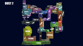 Позиции на карте в CS:GO - Dust2